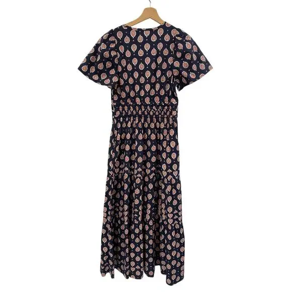 Anthropologie S Maeve Somerset Navy Blue maxi dress - Picture 5 of 7